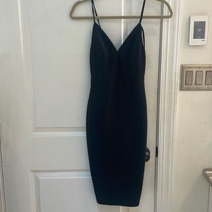 BLACK BACKLESS COCKTAIL DRESS SMALL